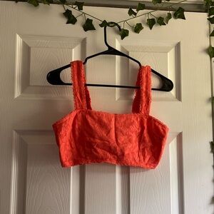 American Eagle- Small- Flower-print crop top